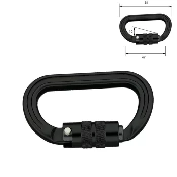 Aluminium karabiner 61 mm gyorszáras