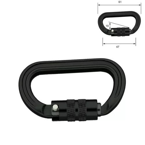 Aluminium karabiner 61 mm gyorszáras