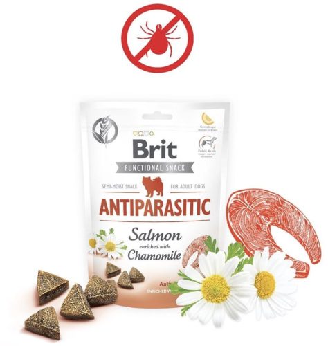 Brit Care Functional Snack ANTIPARASITIC - antiparazita hatású gyógynövényekkel és lazaccal