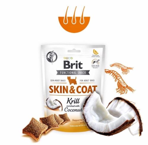 Brit Care Functional Snack SKIN & COAT - falatka a szép bőrért és szőrért