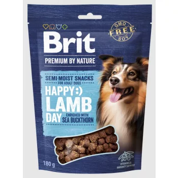 BRIT Premium by Nature Félnedves jutalomfalat kutyáknak Lazac kaporral 180 g