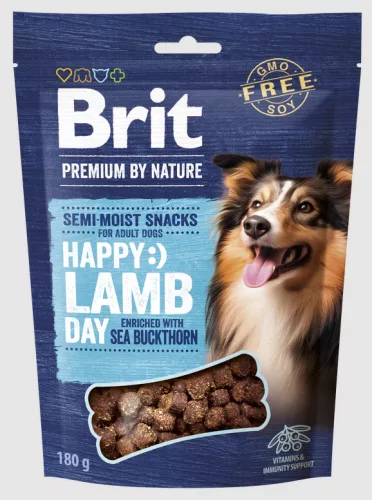 BRIT Premium by Nature Félnedves jutalomfalat kutyáknak Lazac kaporral 180 g