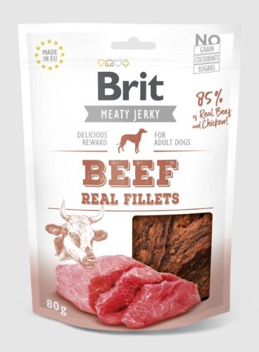 Brit Jerky Snack - Beef Fillets - puha jutalomfalat (marhás)