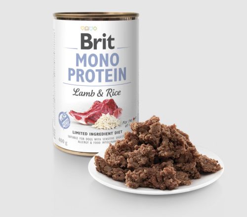 Brit Mono Protein konzerv - BÁRÁNY & BARNARIZS 400 gramm