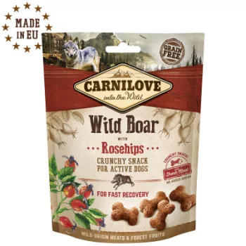 Carnilove Crunchy Snack vaddisznóhús & csipkebogyó - 200g