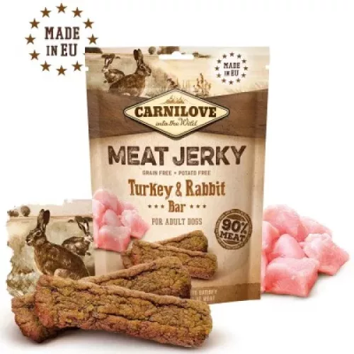 Carnilove Jerky Snack pulyka & nyúl - 100g