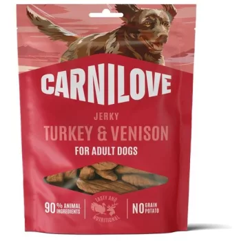 Carnilove Dog Jerky Turkey & Venison - Pulyka és Vad 100g