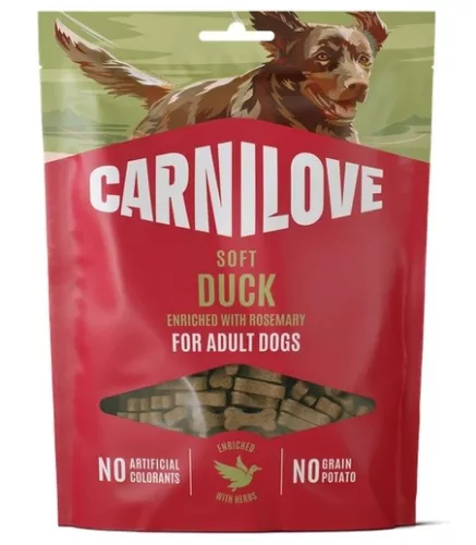 Carnilove Dog Soft Snack Duck Enriched With Rosemary - Kacsa Rozmaringgal 200g