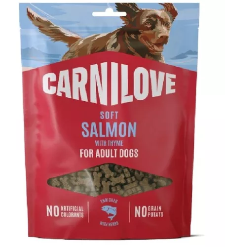 Carnilove Dog Soft Snack Salmon With Thyme - Lazac Kakukkfűvel kistestű kutyáknak 200g