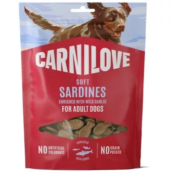   Carnilove Dog Soft Snack Sardines Enriched With Wildgarlic -Szardínia Medvehagymával 200g