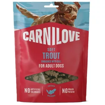   Carnilove Dog Soft Snack Trout Enriched With Dill- Pisztráng Kaporral 200g