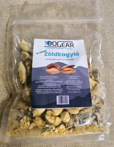 100% Új-zélandi zöldkagyló jutalomfalat kutyáknak, fagyasztva szárított, 40 g