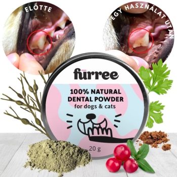 Fürree természetes fogmosó por kutyáknak és macskáknak