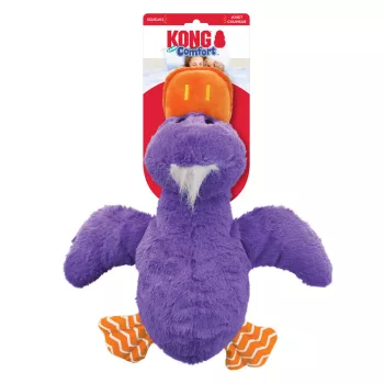 KONG Comfort Jumbo Duck - lila kacsa plüssjáték