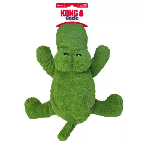 KONG Cozie Ali Alligator - Aligátor formájú csipogós plüssjáték