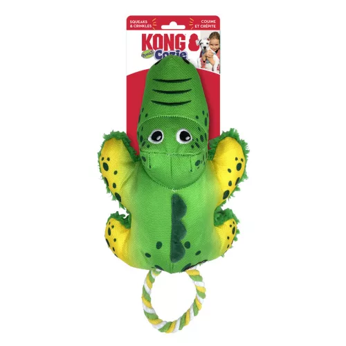 KONG Cozie Tuggz Alligator - aligátor formájú csipogós plüssjáték