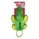 KONG Cozie Tuggz Alligator - aligátor formájú csipogós plüssjáték