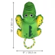 KONG Cozie Tuggz Alligator - aligátor formájú csipogós plüssjáték