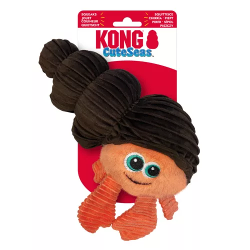 KONG CuteSeas Rufflez Hermit Crab - remeterák plüssjáték