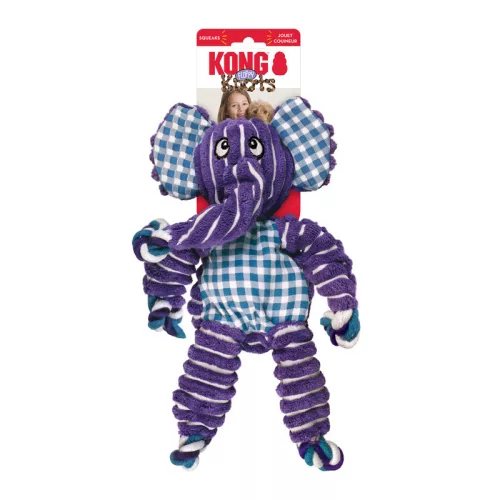 KONG Floppy Knots Elephant - elefánt plüssjáték