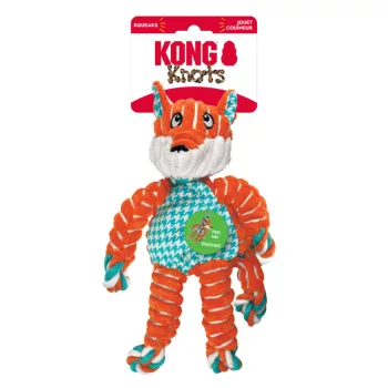 KONG Floppy Knots Fox - róka plüssjáték