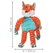 KONG Floppy Knots Fox - róka plüssjáték