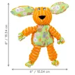 KONG Floppy Knots Orange Bunny -  narancs nyuszi plüssjáték