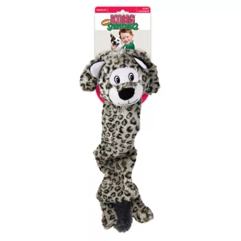   KONG Jumbo Stretchezz Snow leopard - hópárduc plüssjáték