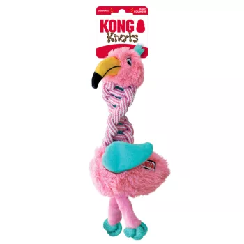 KONG Knots Twists Flamingó köteles játék