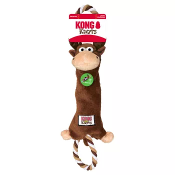 KONG Knots Tugger Moose - rénszarvas köteles plüssjáték