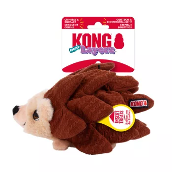 KONG Layerz Forage Hedgehog - tölthető süni plüssjáték