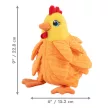 KONG Layerz Forage Hen - tölthető csirke plüssjáték