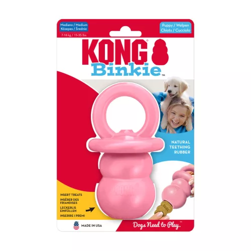 KONG Puppy Binkie M cumi formájú rágójáték