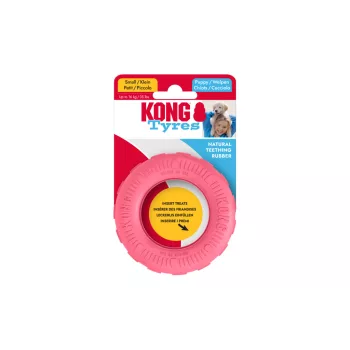KONG Puppy Tyre S abroncs formájú rágójáték