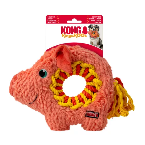 KONG Ringaroos Pig - malac kutyajáték