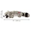 KONG Scrunch Knots Racoon - Mosómedve köteles plüssjáték