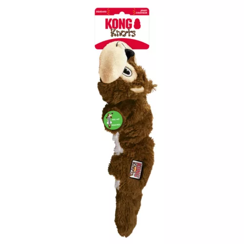 KONG Scrunch Knots Squirrel - Mókus köteles plüssjáték