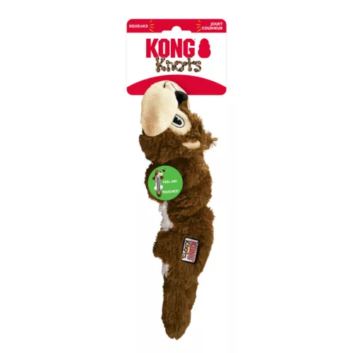 KONG Scrunch Knots Squirrel - Mókus köteles plüssjáték