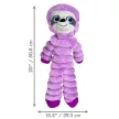 KONG Shakers Crumples Sloth XL - 50cm lajhár plüssjáték