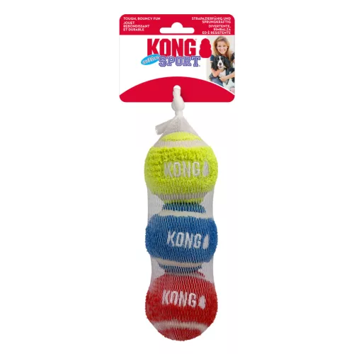 KONG Sport Softies Balls M teniszlabda plüss borítással 3-as csomag