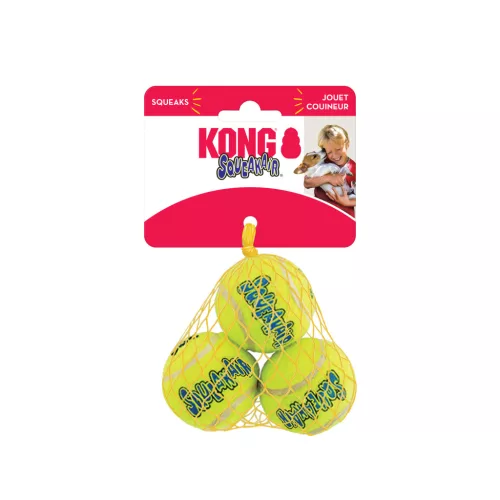 KONG Airdog Squeaker Ball S teniszlabda (3db-s csomag)