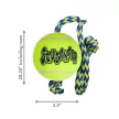 KONG Airdog Squeaker Ball M - sípolós köteles teniszlabda