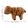 KONG Stripes Low Stuff Cow - marha plüssjáték