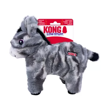 KONG Stripes Low Stuff Donkey - szamár plüssjáték