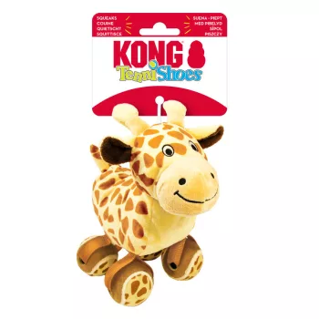   KONG TenniShoes Giraffe - zsiráf plüssjáték teniszlabda lábakkal