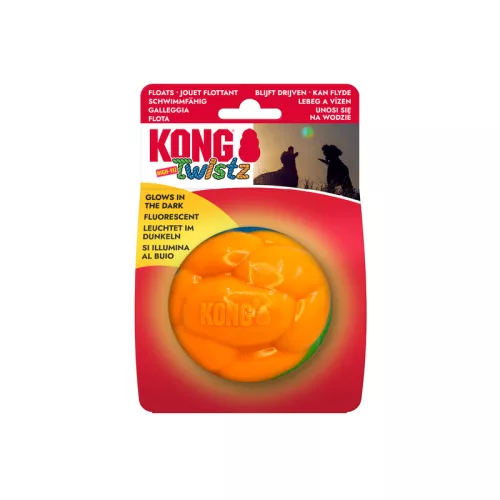 KONG Twistz High-Viz Ball - fluoreszkáló labda