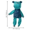KONG Wild Knots Floppy Hippo- viziló formájú köteles plüssjáték