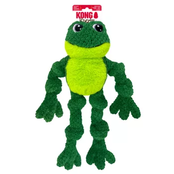 KONG Wild Knots Frog- Béka formájú köteles plüssjáték