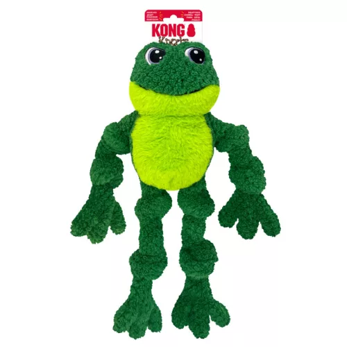 KONG Wild Knots Frog- Béka formájú köteles plüssjáték
