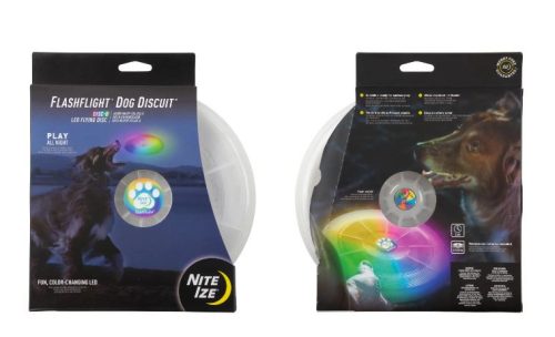 NITEIZE Flaslight Dog Discuit Ledes kutyafrizbi